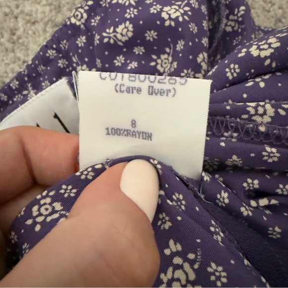 NWT Nordstrom Parallel Size 8 Vintage Lavender Floral Maxi Dress Gown Purple - Picture 6 of 6